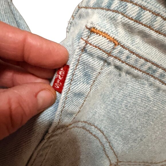 Levi's 560 Vintage 90s Loose Fit Straight Leg Jeans Light Wash Size 9 Short - Picture 2 of 6